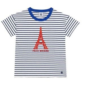 Petit Bateau NWT Tee Shirt with Paris Graphic